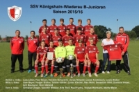Sponsor "Motorgeräte Poch" Geschäftsführerin Grit Naumann übergibt - Adidas Trikotsatz B-Junioren des SSV Königshain-Wiederau (Landesklasse 2016/2017)